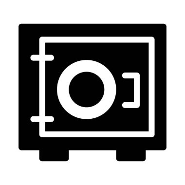 güvenli glif düz vektör simge