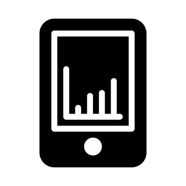 Online grafik glif düz vektör simge