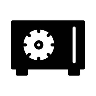 güvenli glif düz vektör simge