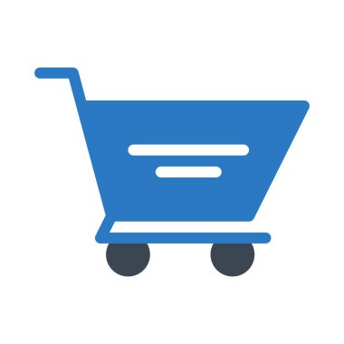 sepeti glif renk vektör simgesi