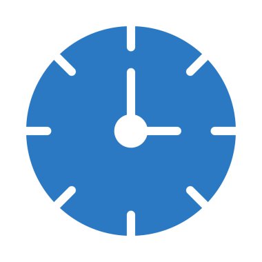 Saat glif simge renk vektör