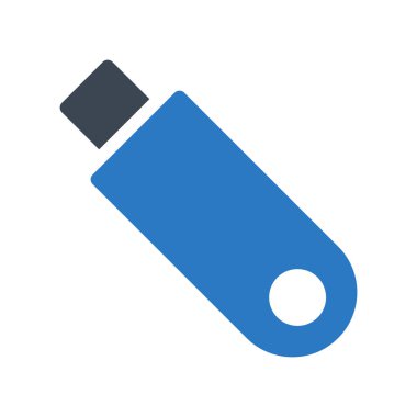 sabit sürücü glif renk vektör simgesi