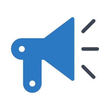 Pazarlama glif renk vektör simgesi