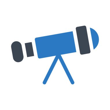 Dürbün glif renk vektör simgesi