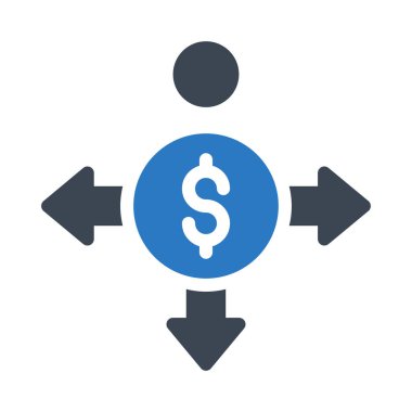 paylaşım glif renk vektör simgesi