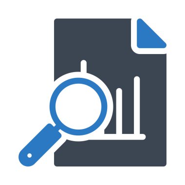 glyph renk vektör simgesini bildir