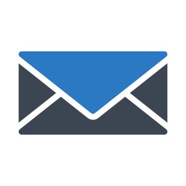 Mesaj glif renk vektör simge