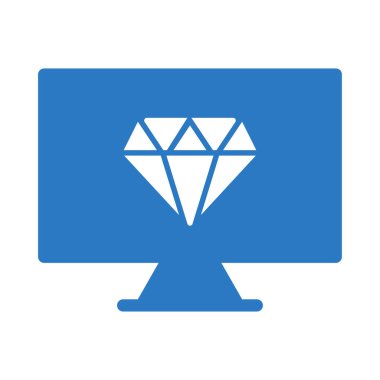 elmas glif renk vektör simge