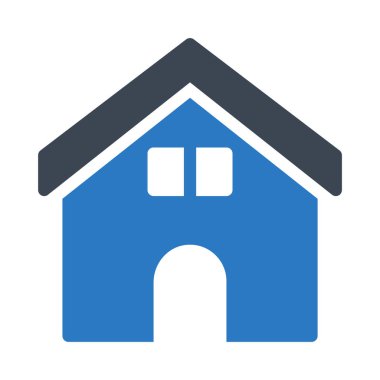 ev glif simge renk vektör