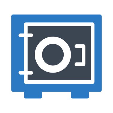 güvenli glif simge renk vektör