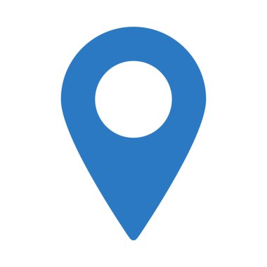 GPS glif renk vektör simgesi