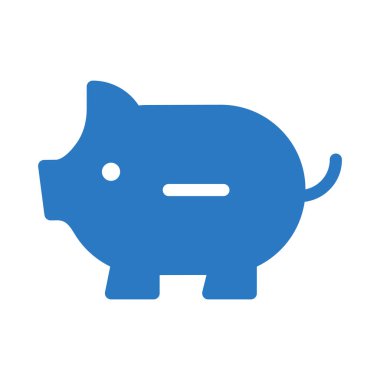 Piggy glif renk vector simgesini kaldırmak