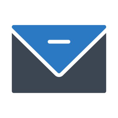 Mesaj glif renk vektör simge