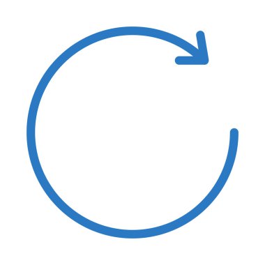 glif renk vektör simgesi Yenile