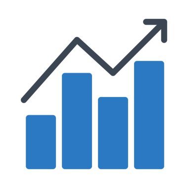 glif renk vektör simgesi artırın