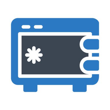 güvenli glif simge renk vektör