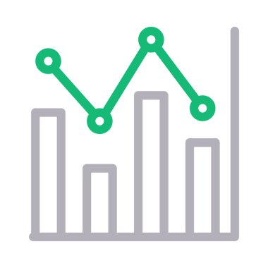 grafik ince renk çizgisi vektör simgesi