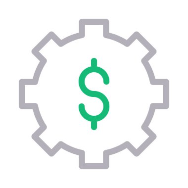 Yönetim ince renk çizgi vektör simgesi