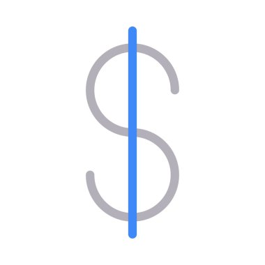 para ince renk çizgisi vektör simgesi