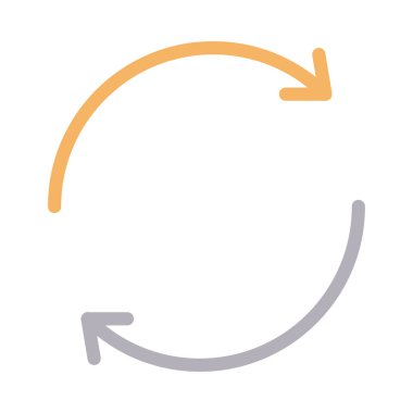 senkronize ince renk çizgi vektör simgesi