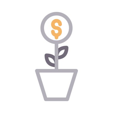 ince renk çizgisi vektör simgesini artırma