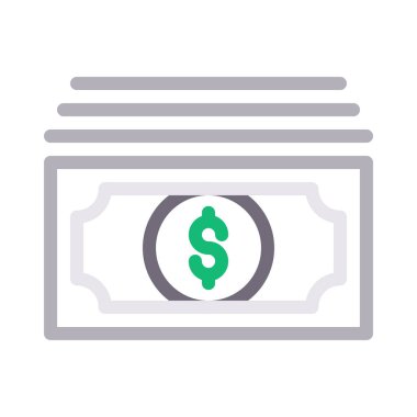 para ince renk çizgisi vektör simgesi