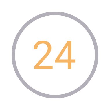 Destek ince renk çizgi vektör simgesi