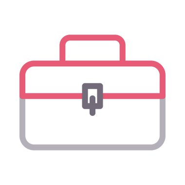 portföy ince renk çizgisi vektör simgesi