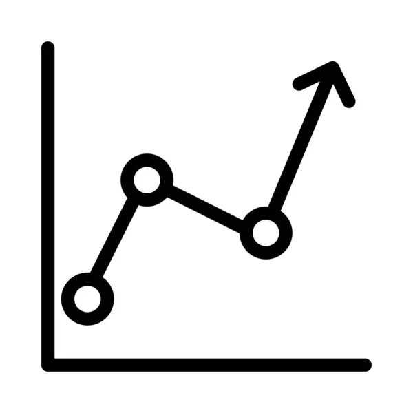 Analytic Thin Line Vector Icon — Stock Vector