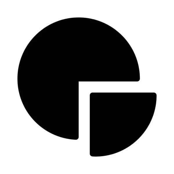 Grafik Glyph Düz Vektör Simgesi — Stok Vektör