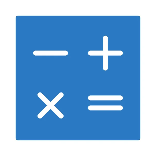 Mathématiques Glyphe Couleur Vecteur Icône — Image vectorielle