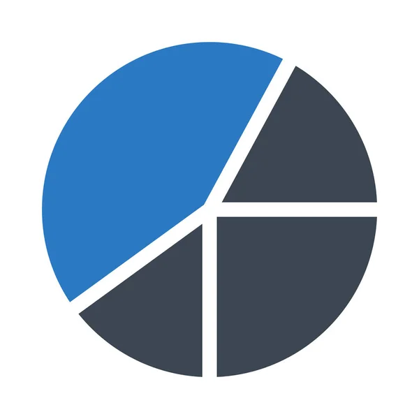 Gráfico Glifo Color Vector Icono — Vector de stock