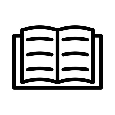 ince çizgi vektör simgesi okuma