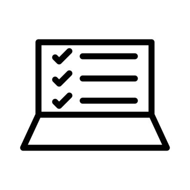 soru ince çizgi vektör simgesi