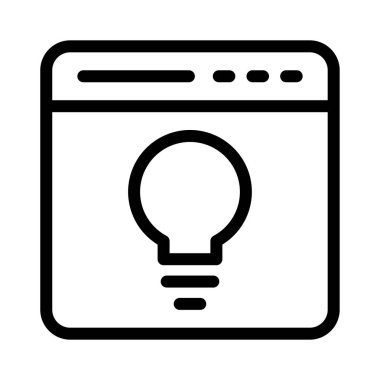 yaratıcı ince çizgi vektör simgesi