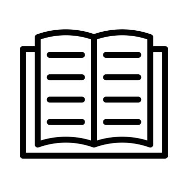 ince çizgi vektör simgesi okuma