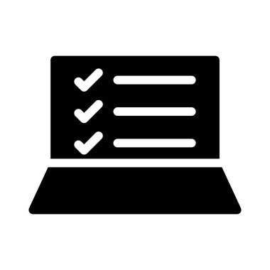 soru glyph düz vektör simgesi