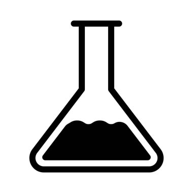 şişe glyph düz vektör simgesi