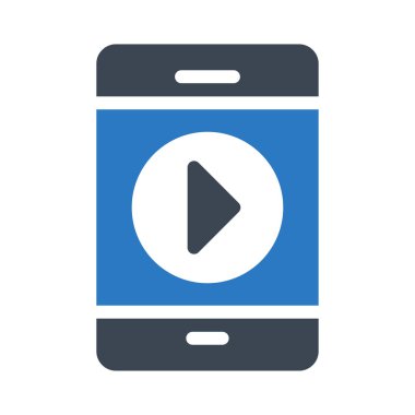 oyun glif renk vektör simgesi