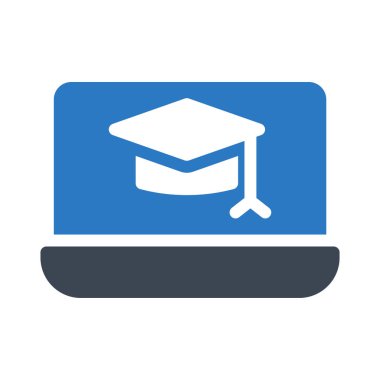 mezuniyet glyph renk vektör simgesi