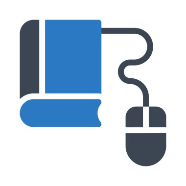 kitap glyph renk vektör simgesi