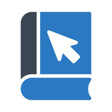 eğitim glyph renk vektör simgesi