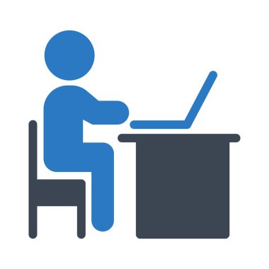 glyph renk vektör simgesi okuma