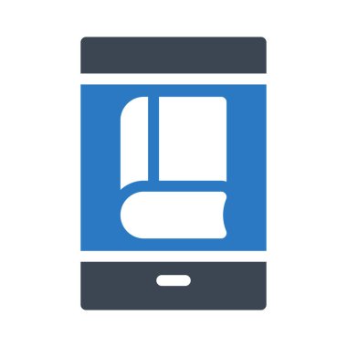 eğitim glyph renk vektör simgesi