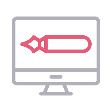 ince renk çizgisi vektör simgesini düzenle