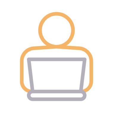 ince renk çizgisi vektör simgesi çalışma