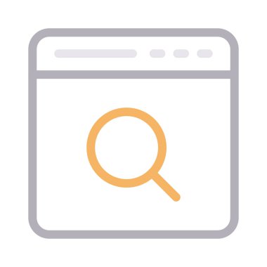 internet ince renk çizgisi vektör simgesi