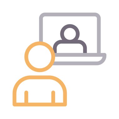 öğretici ince renk çizgisi vektör simgesi