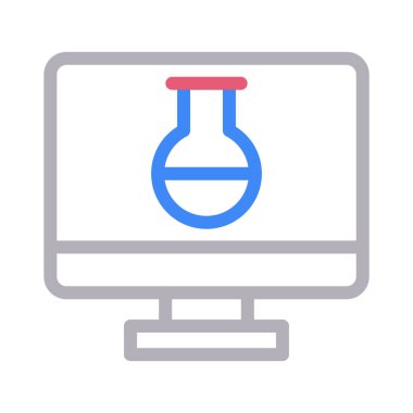 çevrimiçi ince renk çizgisi vektör simgesi