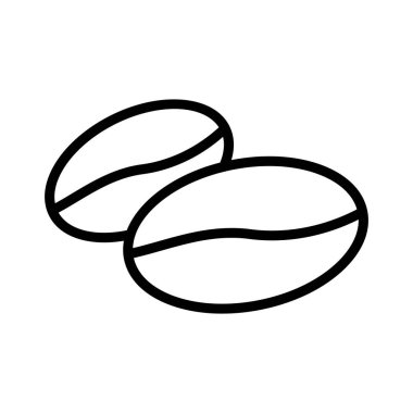 fasulye ince çizgi vektör simgesi